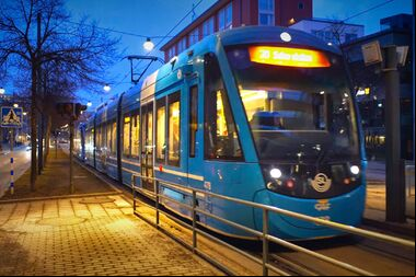 Primera fase del Tramvalira para entrar a Andorra desde la Seu en tranvía