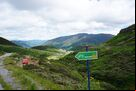 Ruta de bicicleta señalizada en Valgrande Pajares